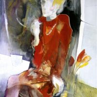 Dilemma of What to paint - Watercolour & Gouache 45 x 33 cm Dilemma of What to paint